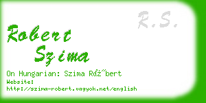 robert szima business card